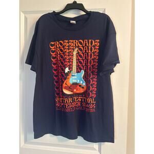 NWOT Hanes Blue Eric Claption's Crossroads Festival Sept 2023 Never Worn Size XL